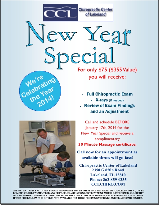 New Year Special | Chiropractic Center of Lakeland | Best Chiropractor in Lakeland, FL